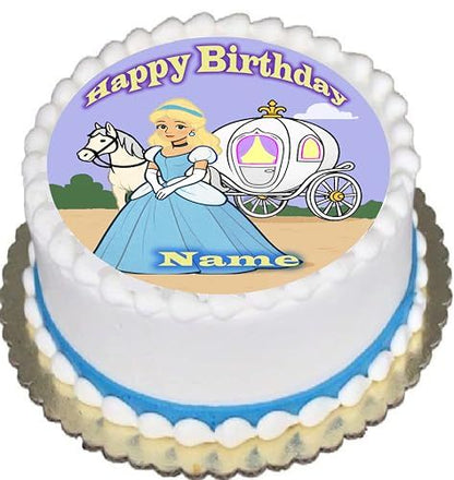 Princess Cinderella Edible Cake Image