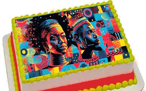 Juneteenth Strong and powerful Edible Cake Image 1/4 Sheet 8.5 X 10.5 Inch