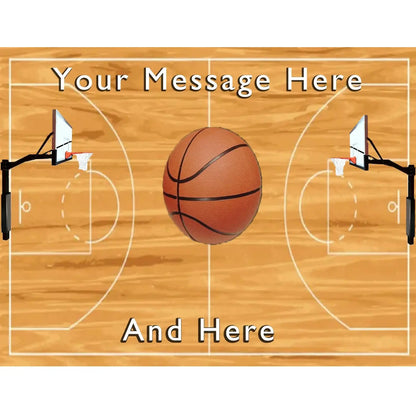 Basketball Court Edible Icing Sheet Cake Topper, basketball court sheet design.