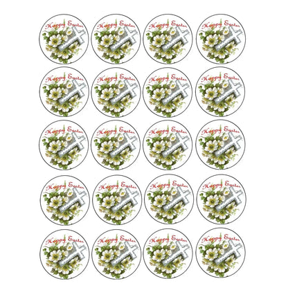 Easter Cross Edible Cookie & Cupcake Toppers – 20 Precut 20 precut topper designs.
