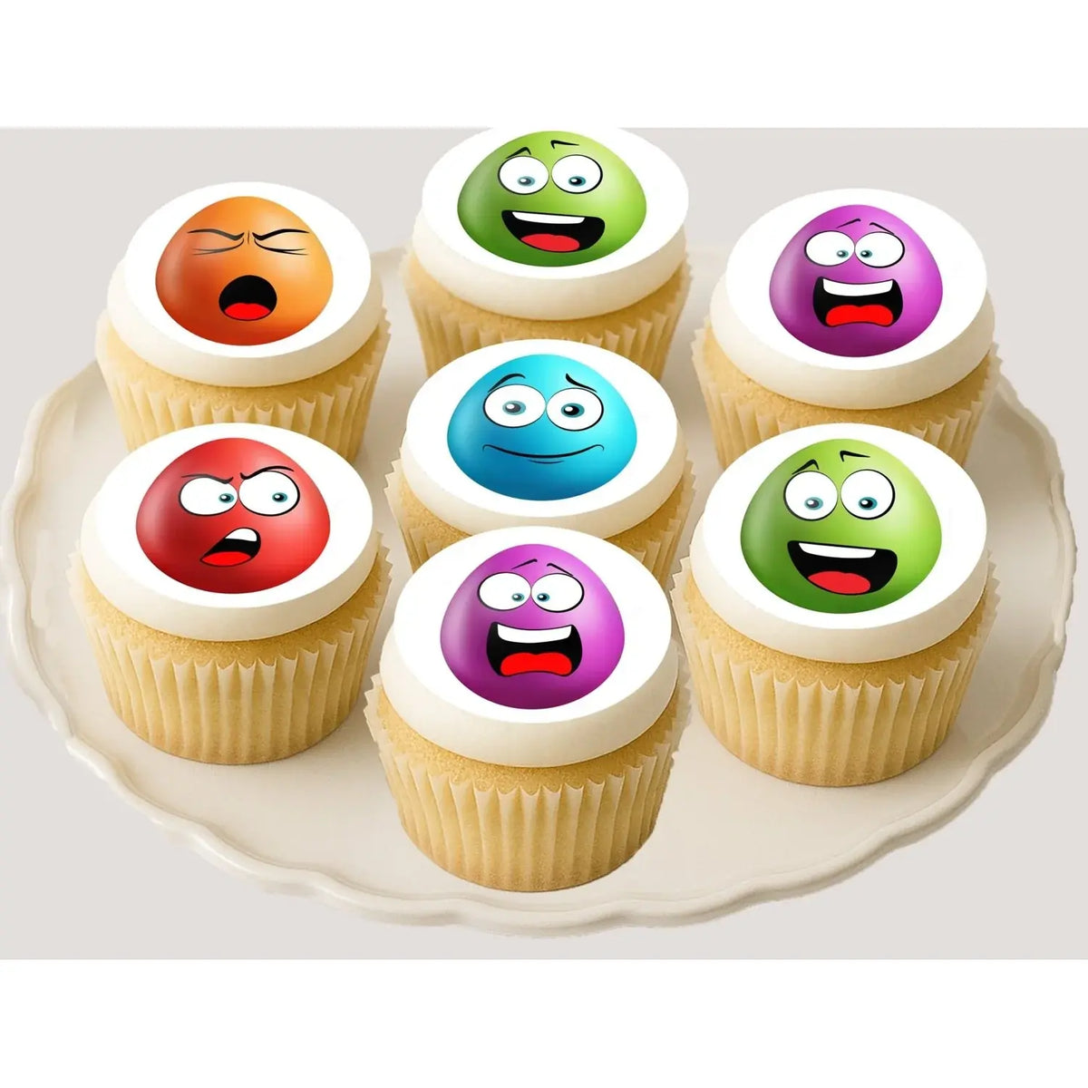 Easter Egg-Tastic Edible Cookie & Cupcake Toppers – 20 Precut on decorated cupcakes.