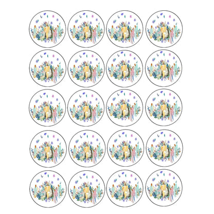 Easter He Has Risen Edible Cookie & Cupcake Toppers – 20 Precut 20 precut topper designs.