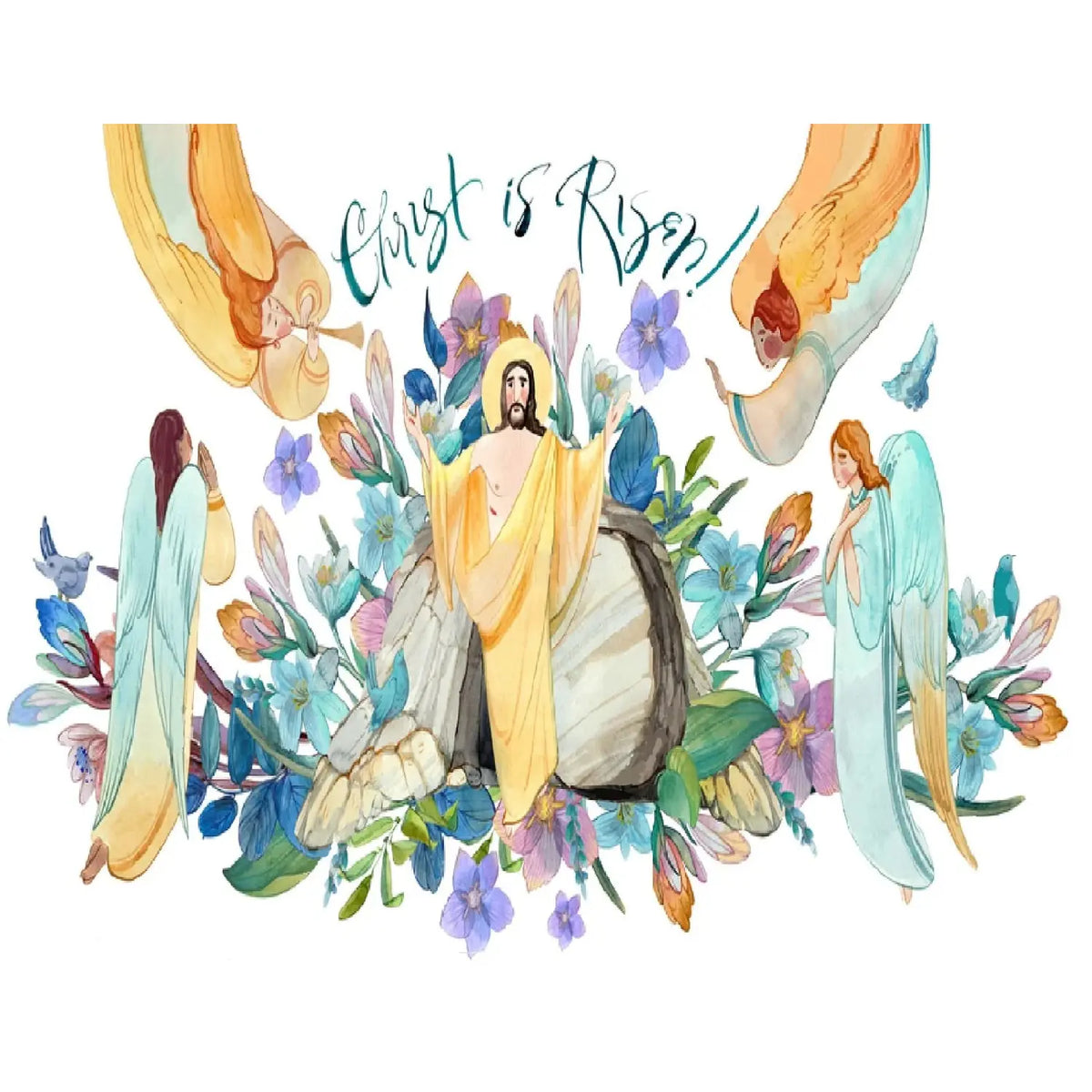 Easter He Has Risen Edible Icing Sheet Cake Topper sheet cake topper design.
