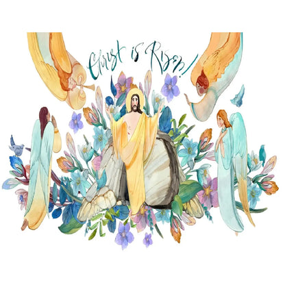 Easter He Has Risen Edible Icing Sheet Cake Topper sheet cake topper design.
