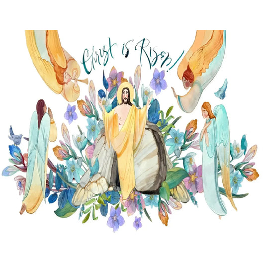 Easter He Has Risen Edible Icing Sheet Cake Topper sheet cake topper design.