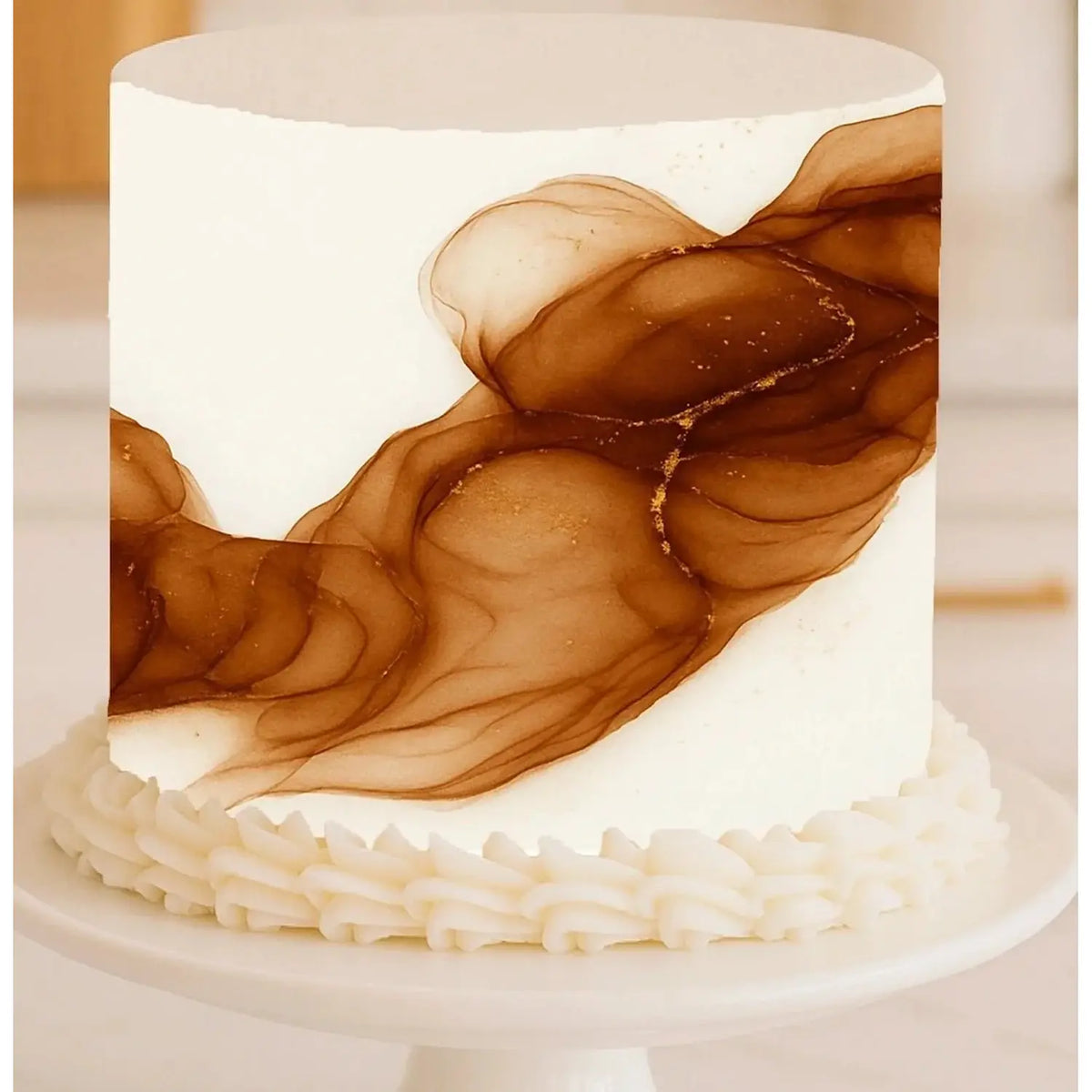 Ethereal Current Amber Drift seamless edible icing cake wrap alternate view 2 | RA Pape