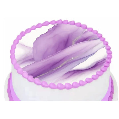 Ethereal Current Lilac Cascade edible icing cake topper design | RA Pape