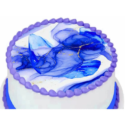 Ethereal Current Sapphire Surge edible icing cake topper design | RA Pape