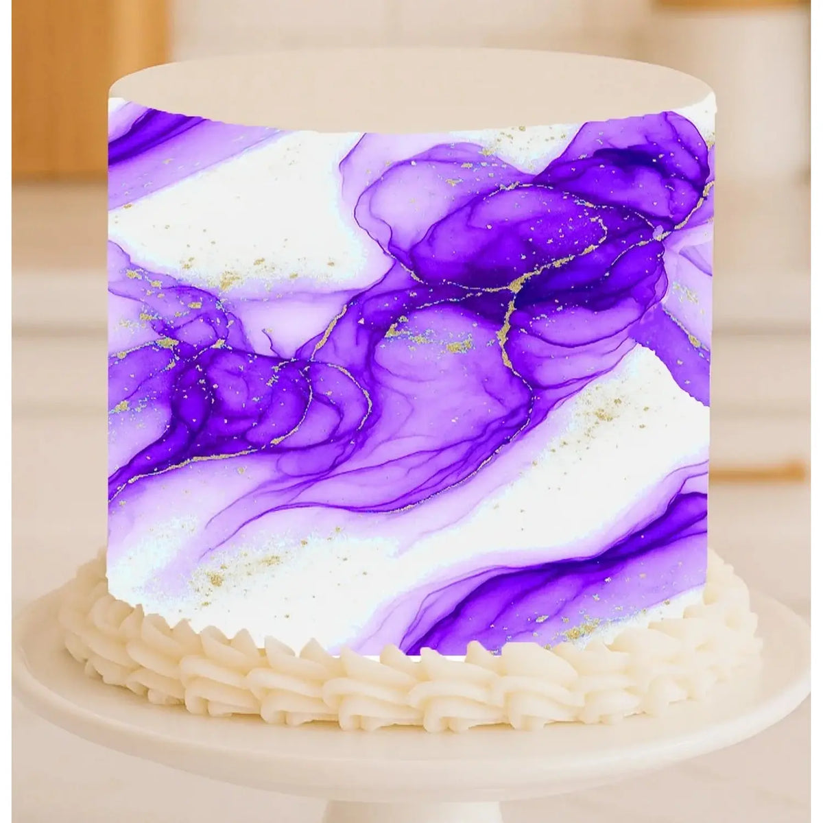 Ethereal Current Violet Vein seamless edible icing cake wrap alternate view 2 | RA Pape