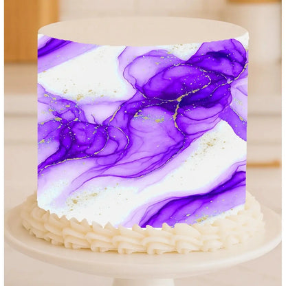 Ethereal Current Violet Vein seamless edible icing cake wrap alternate view 2 | RA Pape