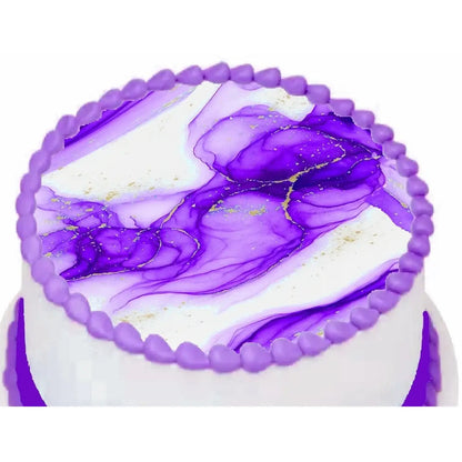 Ethereal Current Violet Vein edible icing cake topper design | RA Pape