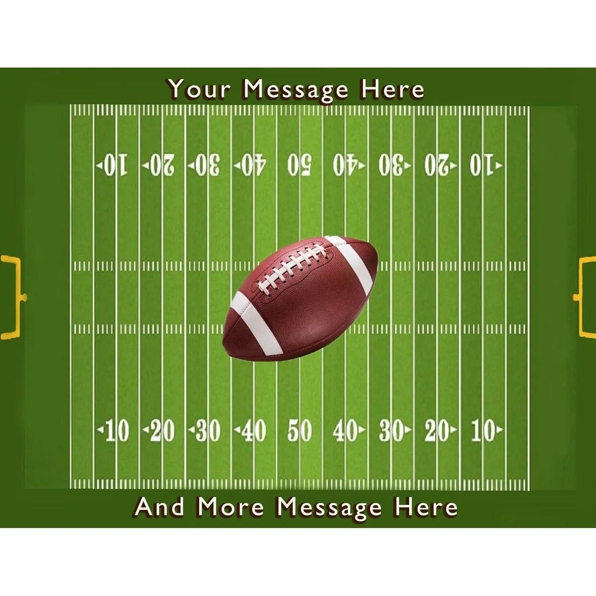 Football Field Edible Icing Sheet Cake Topper, football field sheet design.
