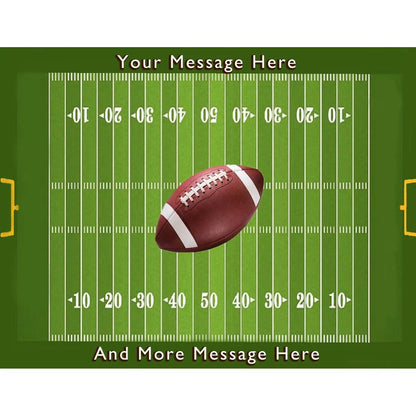Football Field Edible Icing Sheet Cake Topper, football field sheet design.