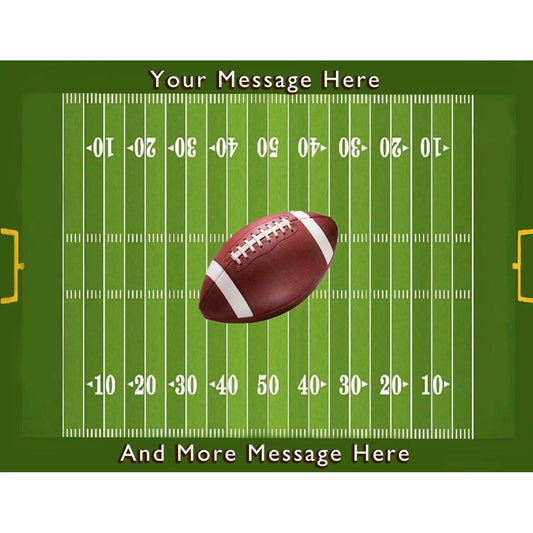 Football Field Edible Icing Sheet Cake Topper, football field sheet design.