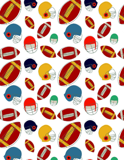 Football Game Edible Image Cake Topper - Precut Easy to use