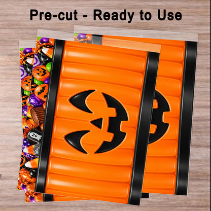 Halloween Seamless Jack-O-Lantern Trick-Or-Treat Edible Image Cake Wrap and Topper Icing Sheet - RA Pape