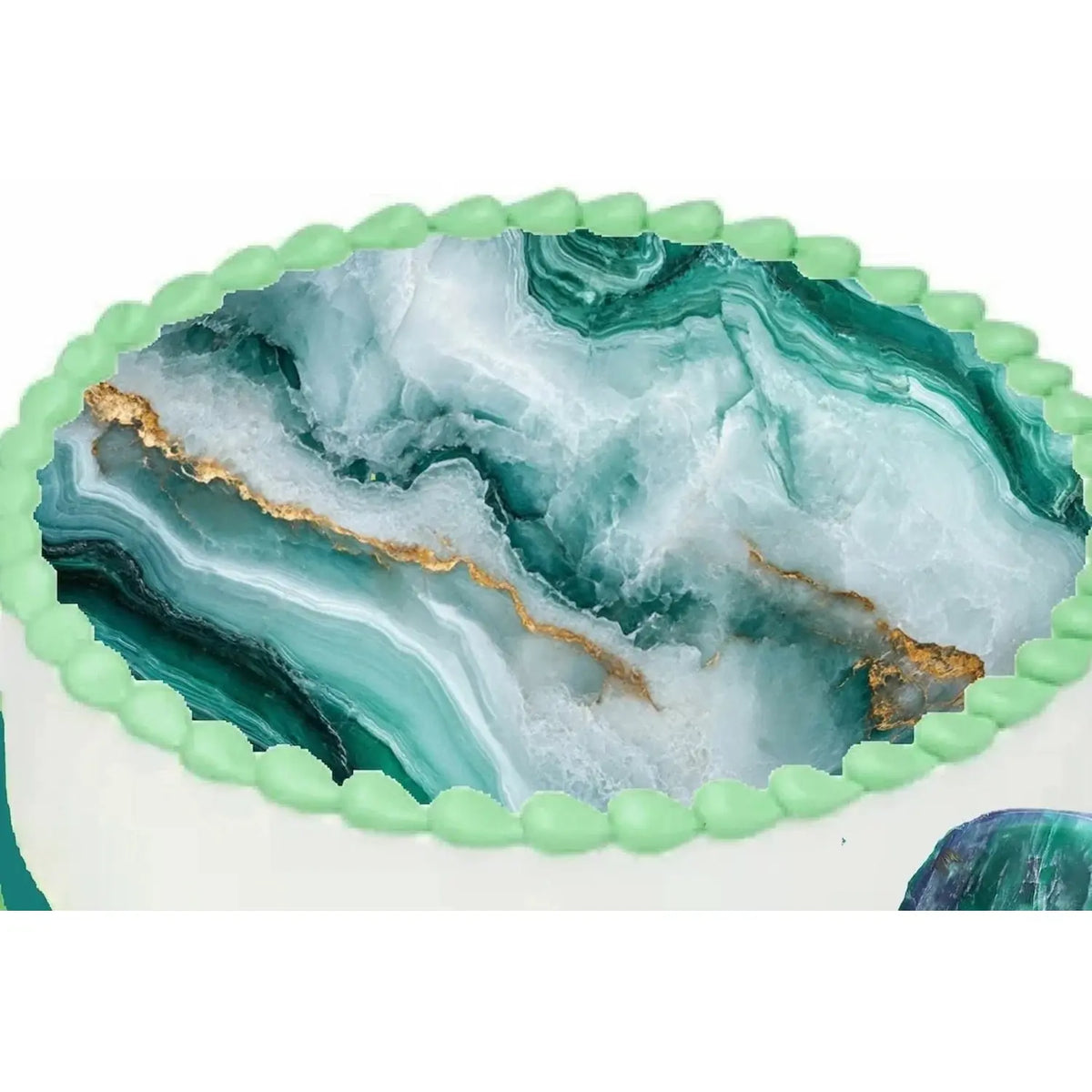 Luxe Strata Verdant Pulse edible icing cake topper design | RA Pape