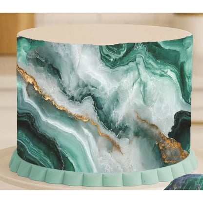 Luxe Strata Verdant Pulse featured edible icing image design | RA Pape