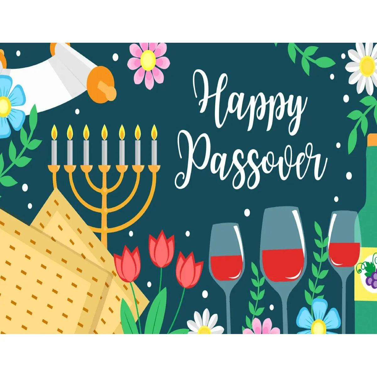 Passover Celebration Edible Icing Sheet Cake Topper sheet topper design.
