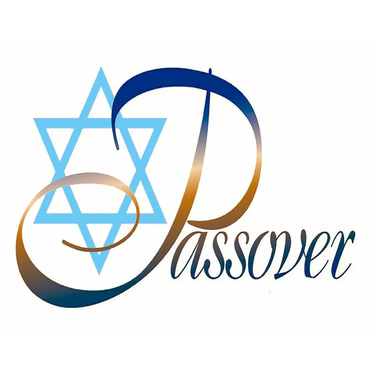 Passover Star David Edible Icing Sheet Cake Topper sheet topper design.