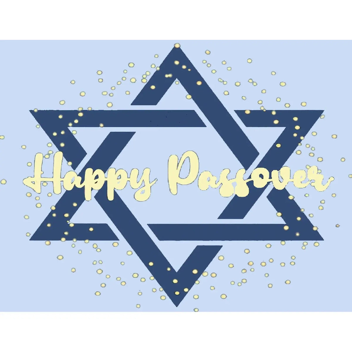 Passover Star of David Edible Icing Sheet Cake Topper sheet topper design.
