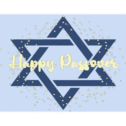 Passover Star of David Edible Icing Sheet Cake Topper sheet topper design.