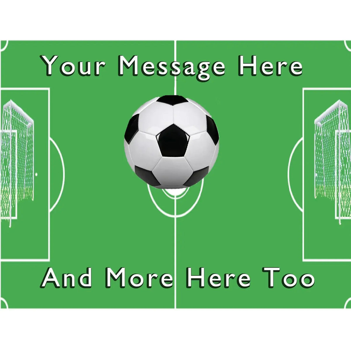 Soccer Field Edible Icing Sheet Cake Topper, soccer field sheet design.