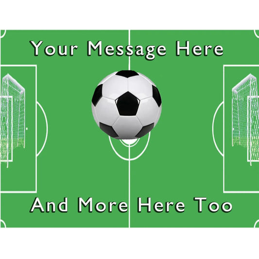 Soccer Field Edible Icing Sheet Cake Topper, soccer field sheet design.